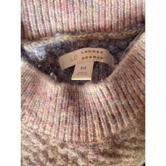 Purple & Pink OMBRE Cable Knit Sweater - Lauren Conrad - M - Picture 8 of 9